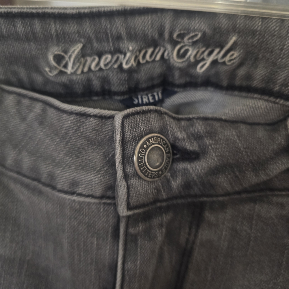 American Eagle Outfitters Gray Straight Leg Jeans